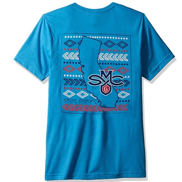Saint Mary’s Gales Aztec Square Triblend Tee NWT L - Picture 2 of 5